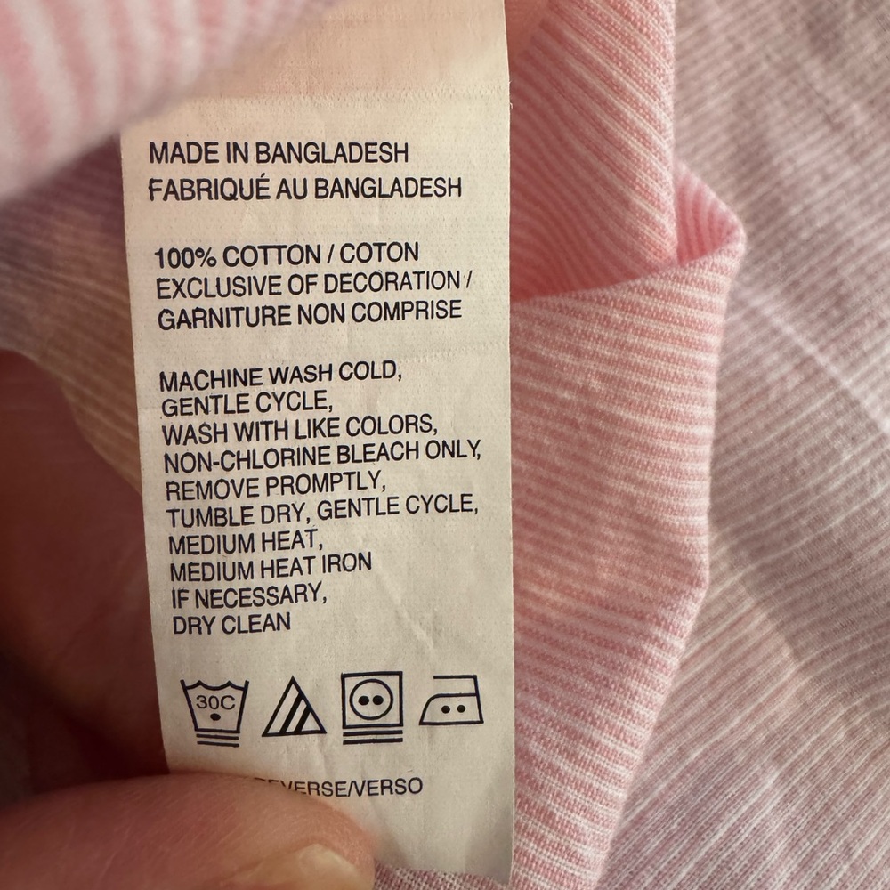 Izod Saltwater Pink Men’s 100% Cotton Button Down Beach Short Sleeve Shirt Small - Picture 10 of 10